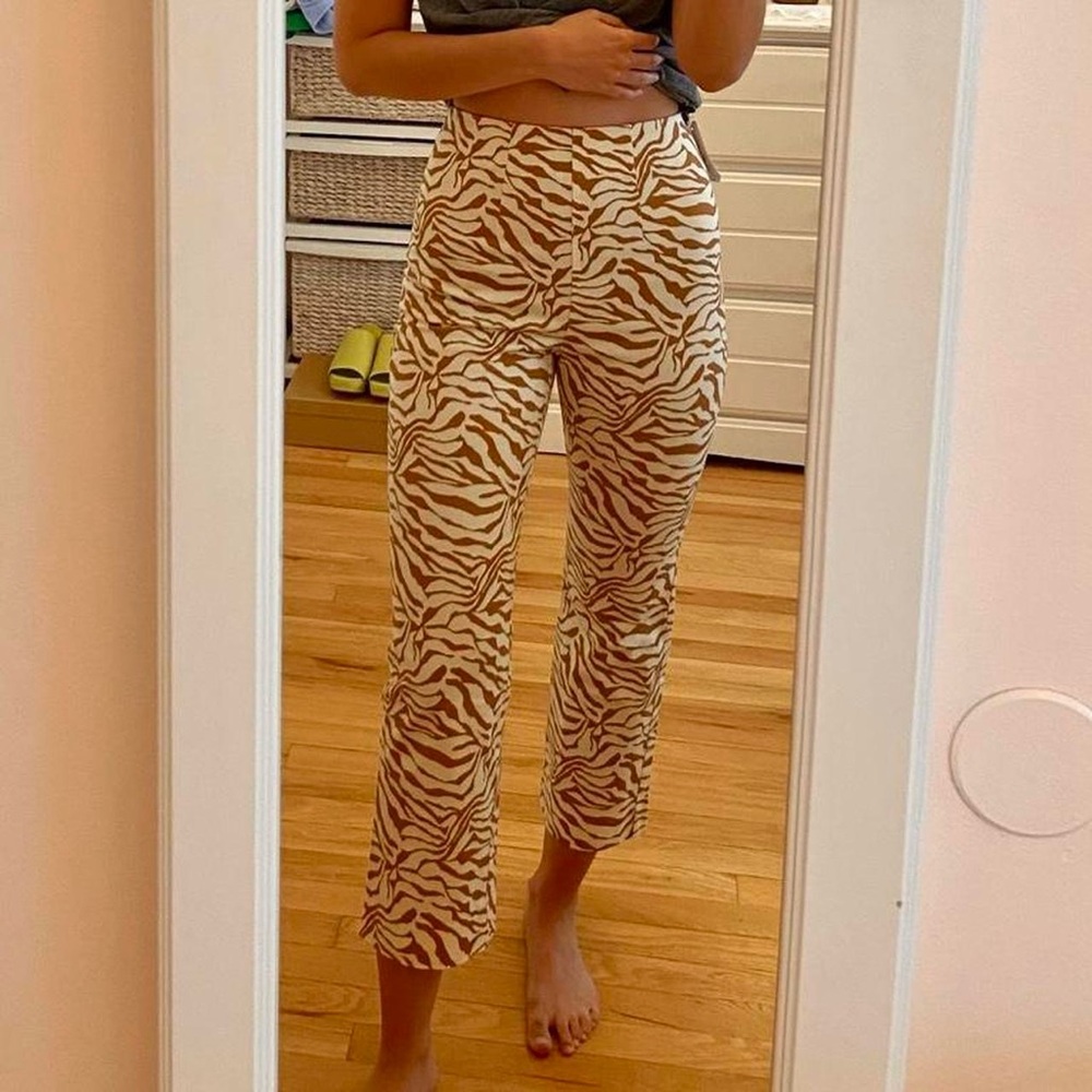 Stylish Zebra Print Women's Pants